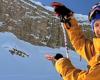 Jamie Pierre y su espeluznante salto vertical de casi 80 m mientras hacía fuera pistas