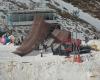 Las altas temperaturas en Sierra Nevada obligan a introducir hielo en los saltos de Aerials