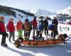 Espectacular simulacro de evacuación en la pista Àliga de Grandvalira de cara a la Copa del Mundo