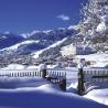 Imagen maravillosa de la estación de esquí de Disentis en los Grisones