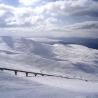 Vista de Cairngorm Mountain y el funicular.