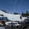 Empezando el día de esquí en Donner Ski Ranch