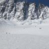 Una imagen del descenso hacia el glaciar d'Argentière