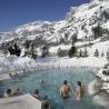 Piscinas termales en Leukerbad, Valais Suizo