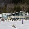 Esquiando en Middlebury Snow Bowl