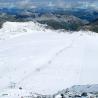 Imagen del Passo dello Stelvio el día 27 de junio del 2013, percto estado de la nieve