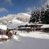 Bonita imagen del centro invernal de Piedras Blancas