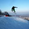 En el snowpark de Sangiacomo di Roburent-Cardini