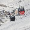 Aspecto de Sierra Nevada en invierno, vista del telecabina