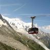 Vista del teleférico de l'Aiguille du Midi