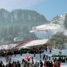 vista de la llegada de la pista Hahnenkamm, la mítica carrera de la copa del mundo