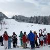 Esquiando en Toblach