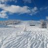 Panorama nevado en las pistas Valberg, Alpes Marítimos