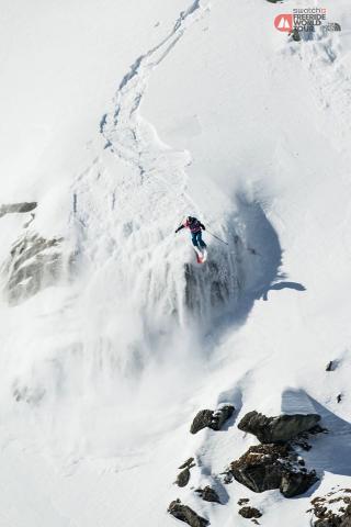 Esquí mujeres en Freeride Xtreme Verbier 2015.  Fotógrafo: D.Daher  Rider: Silvia Moser