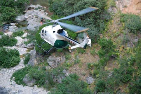 helicóptero de la Guardia Civil