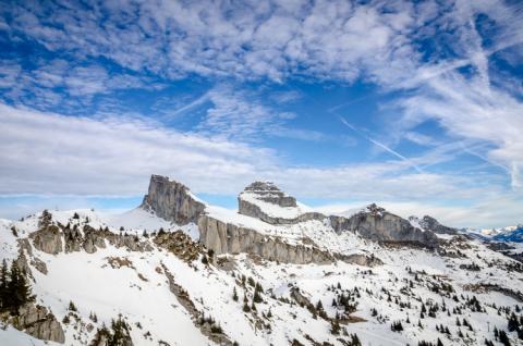 Los icónicos picos de Leysin Tour de Aï y Tour de Mayen