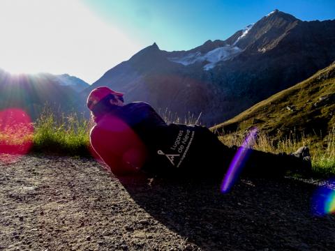 Descansando tras la larga travesía