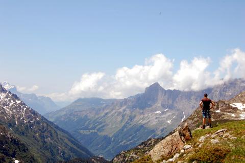 Montañas en el sustenpass