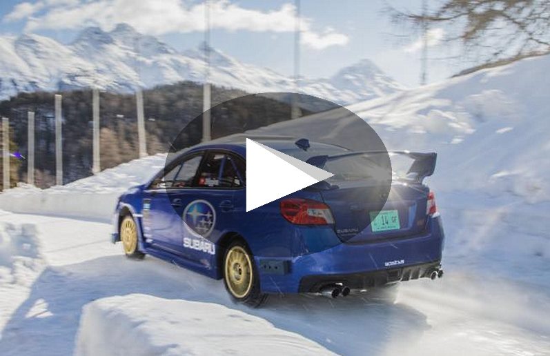 Un Subaru WRX STI bajó como un trineo dentro del circuito de bobsleigh de St. Moritz