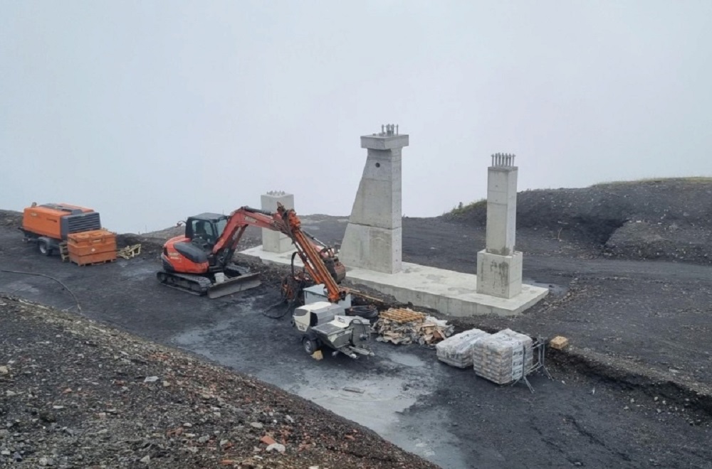 Las obras del telecabina de Superbagnères avanzan a buen ritmo