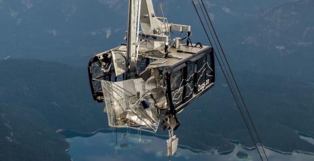 Un accidente destroza el teleférico de Zugspitze, en Alemania, inaugurado hace menos de un año