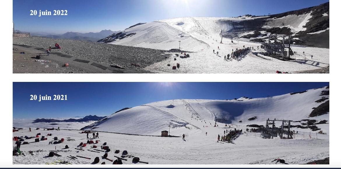 Los glaciares de los Alpes sufren y no saben si podrán cumplir su calendario de esquí de verano