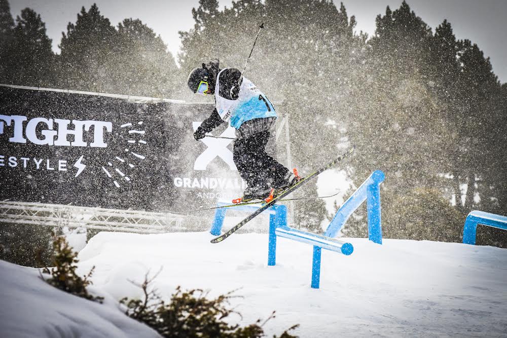 Jesper Tjader y James Woods lideran la sesión de clasificación del Grandvalira Total Fight en Freeski 