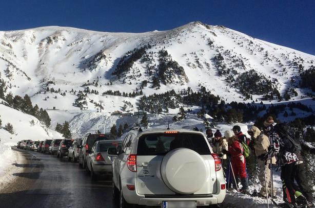 El tiempo anticiclónico colapsa de visitantes Vallter 2000