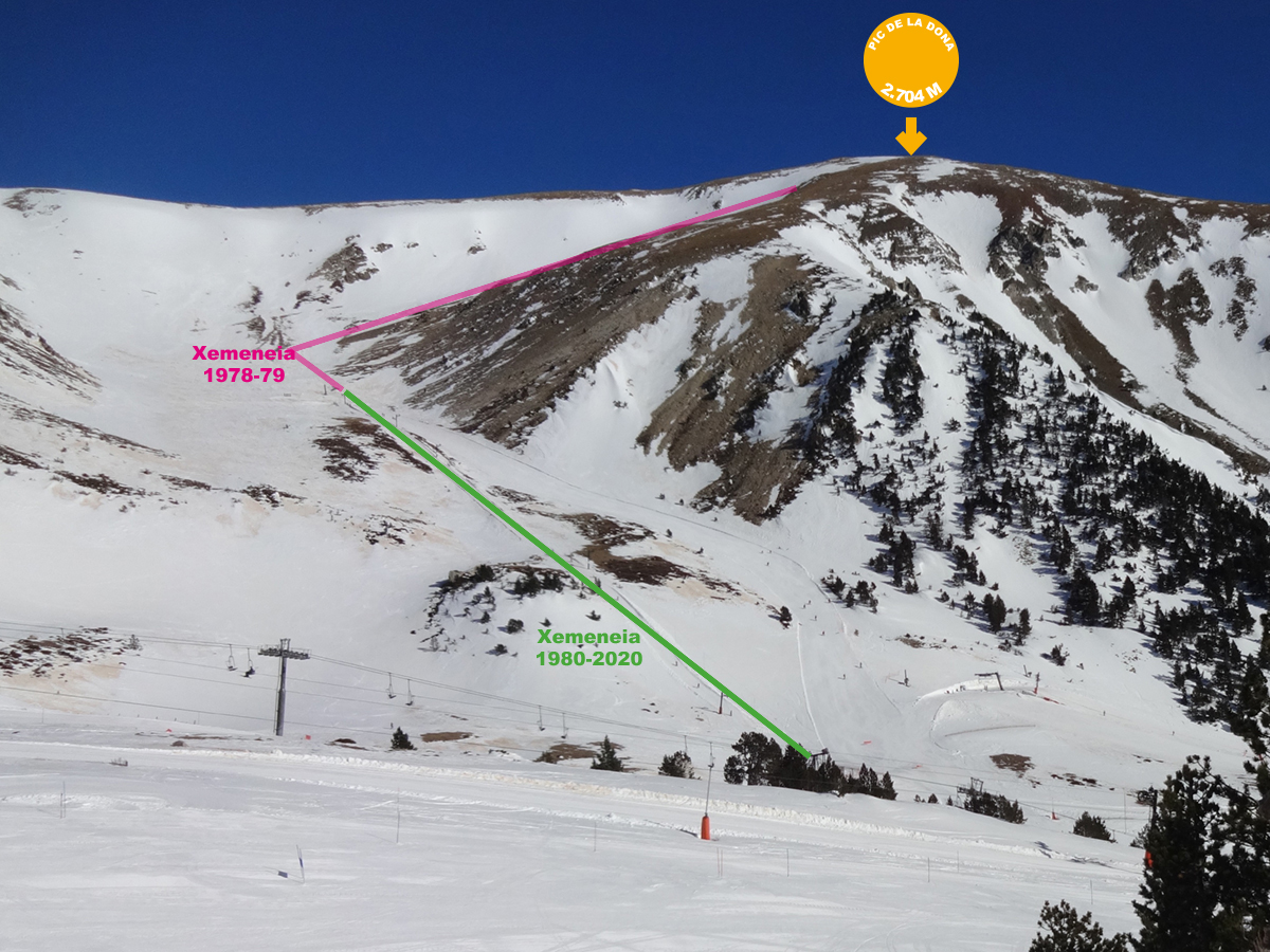 El remonte de La Xemeneia de Vallter, 40 años después de su desmantelamiento