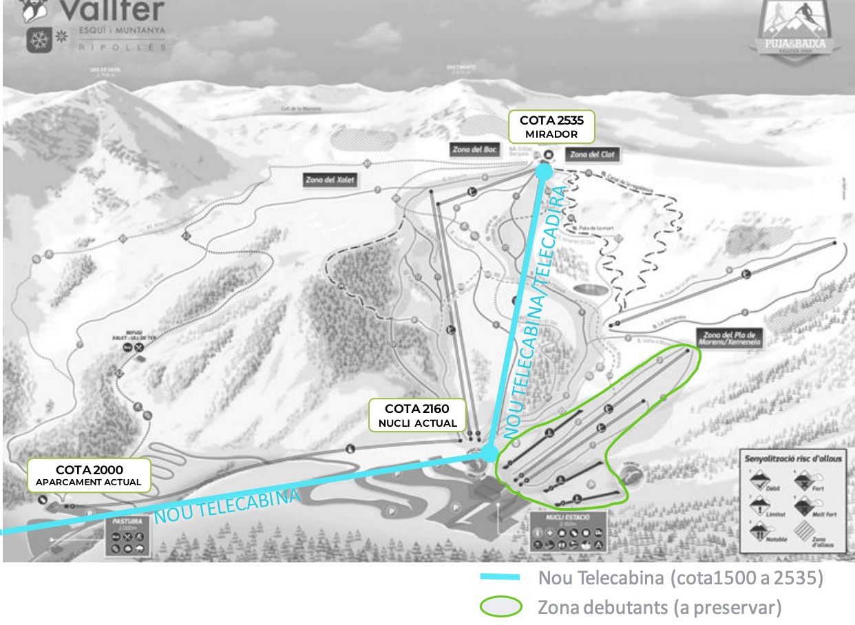  El telecabina que hará desaparecer los coches de Vallter quiere ser una realidad la temporada 26-27