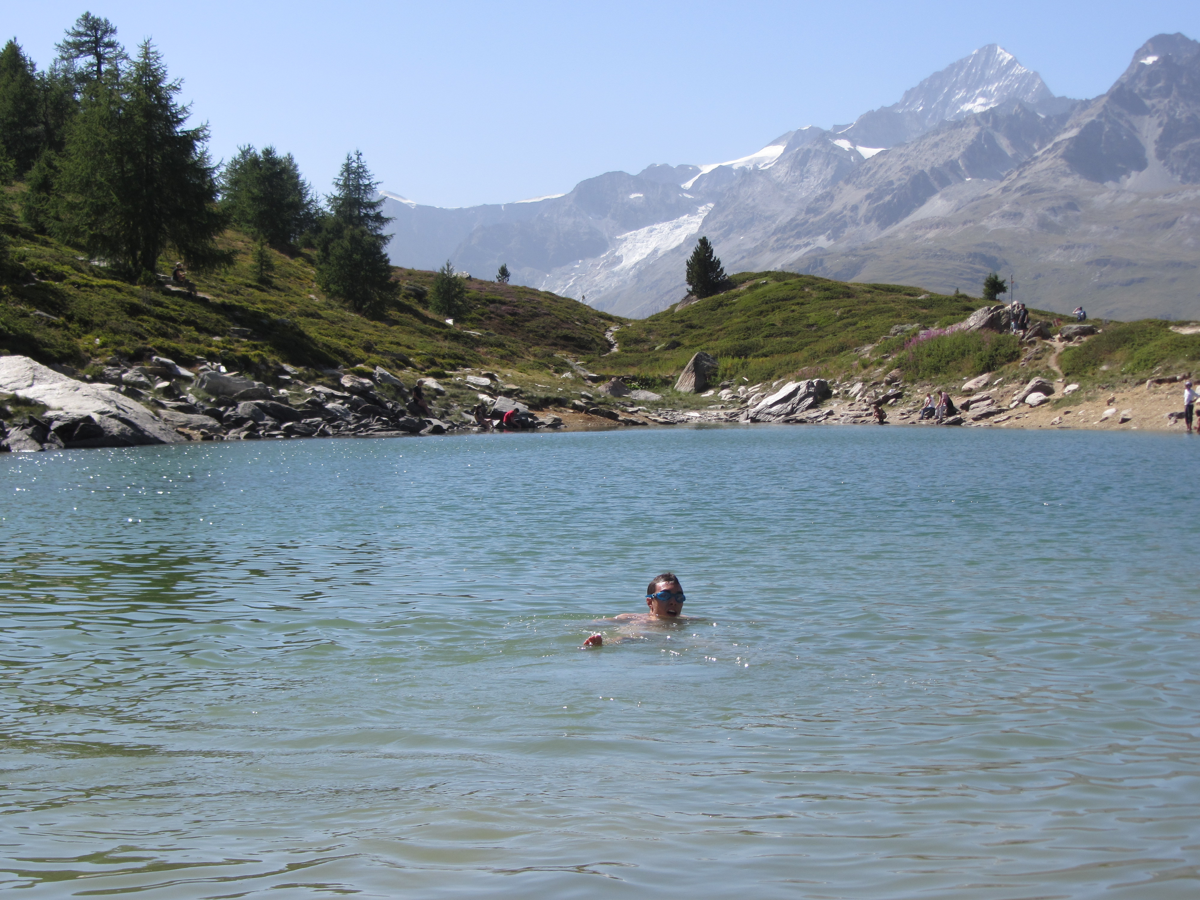 Dándome un baño en Grünsee