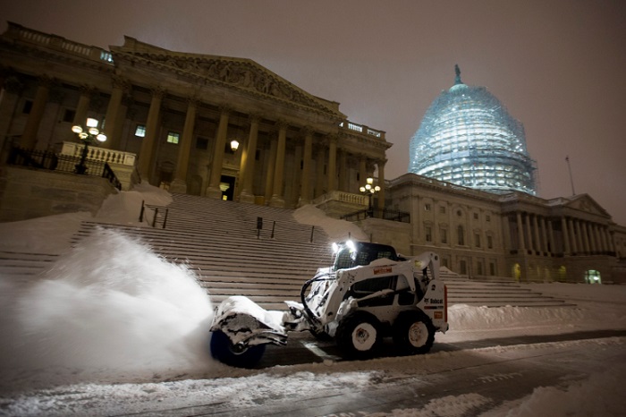 Efectos de Jonas en el Capitolio. Reuters