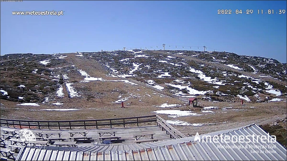 Serra da Estrela no ha abierto pistas este viernes 29 de abril, ¿abrirá mañana?