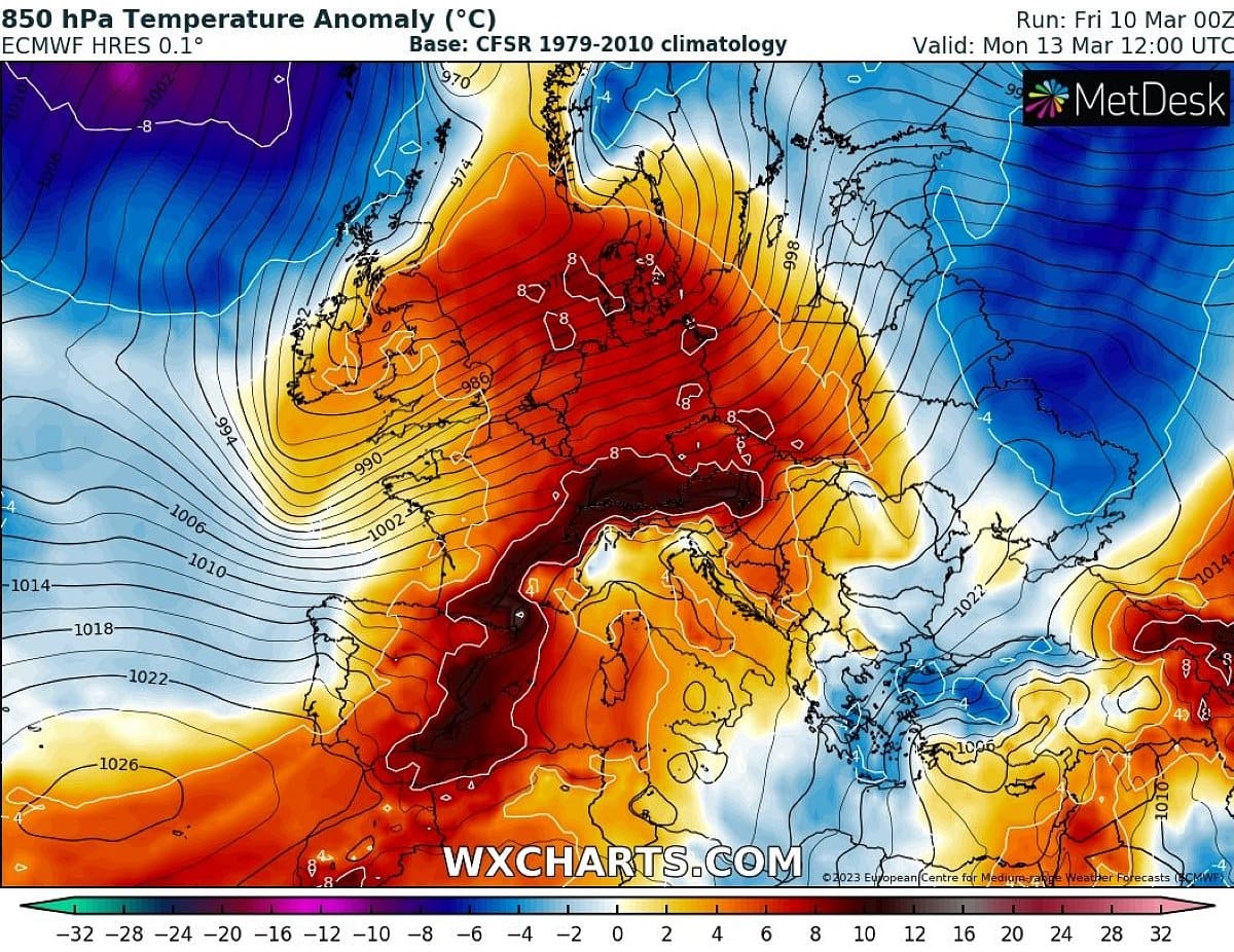 Panorama del fin de semana: Temperaturas altas, vientos fuertes y precipitaciones en el norte