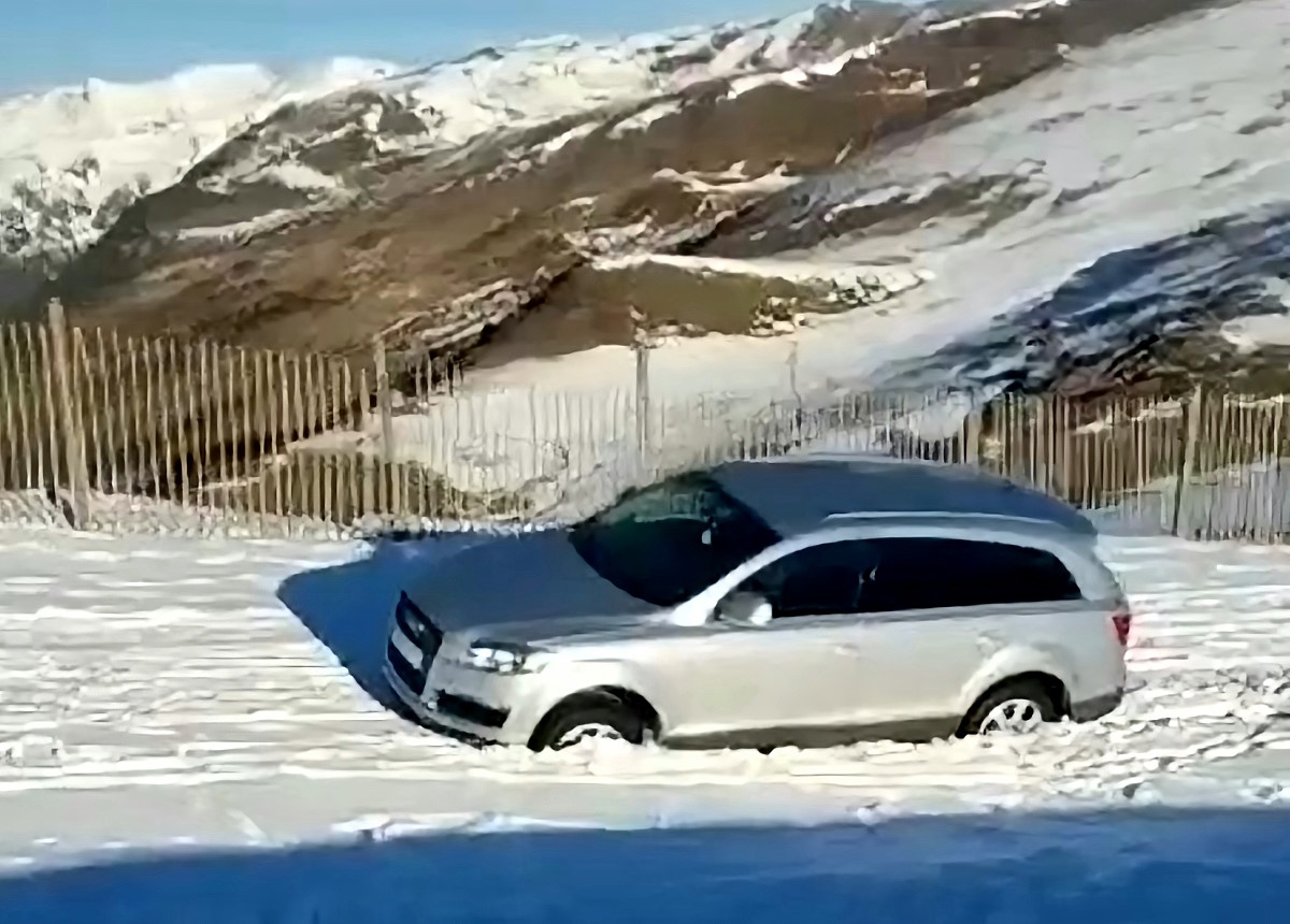 El vídeo del conductor de un Audi que acaba varado por "culpa" del GPS en las pistas de Grandvalira