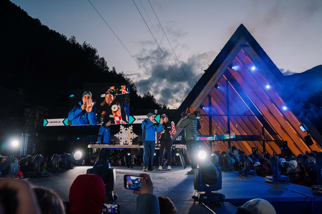 Las estrellas del esquí mundial brillan en la fiesta de los Dorsales en L’Abarset