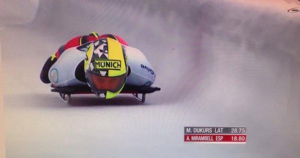 El piloto de skeleton Ander Mirambell se ha colocado en trigesimosegunda posición después de la primera jornada del Campeonato del Mundo 2015, que ha arrancado est jueves en la pista alemana de Winterberg