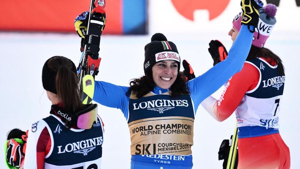 Brignone, nueva campeona mundial de la combinada alpina tras un error de Shiffrin