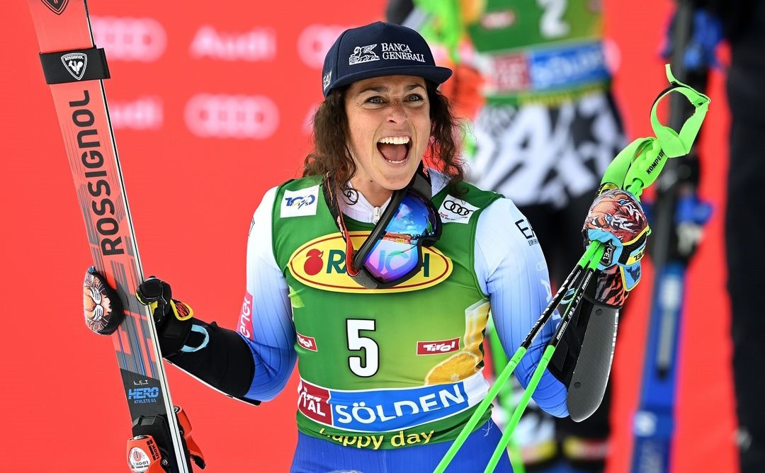  Federica Brignone gana en Sölden tras una deficiente segunda manga de Mikaela Shiffrin 