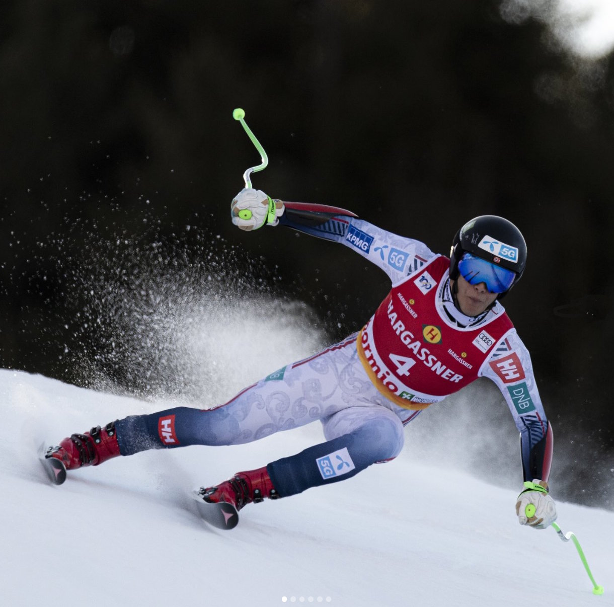 Fredrik Moeller logra una sorprendente victoria en el Super G de Bormio