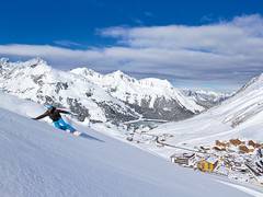 Kühtai freerider-snowboard