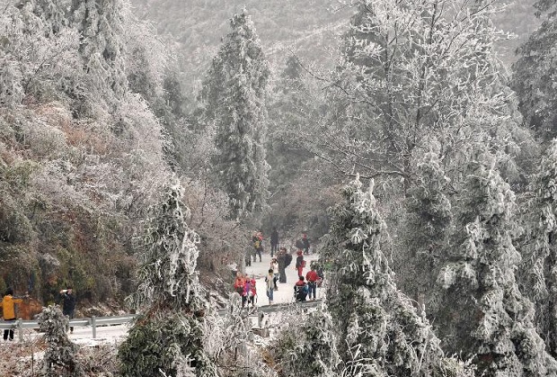 Tradición de nieve no tienen mucha, pero ganas todas en la región de Guangxi