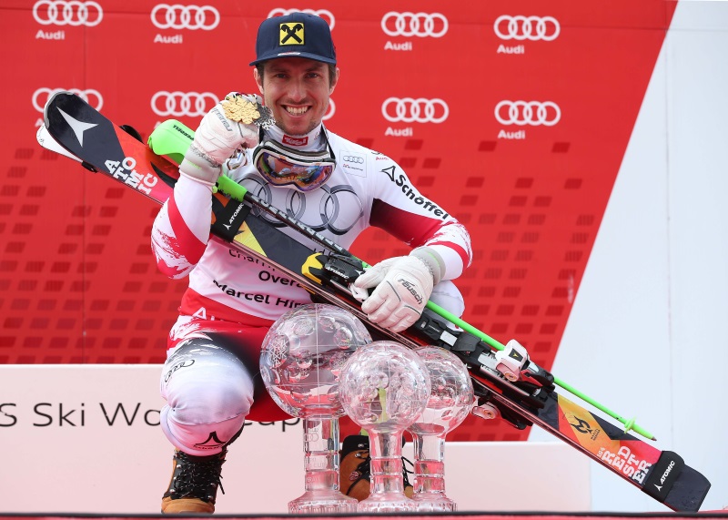 Un estratosférico Marcel Hirscher hace historia al ganar cuatro globos consecutivos