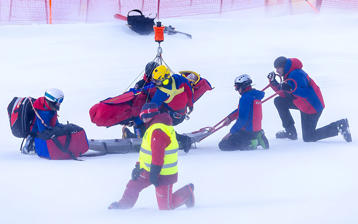 La esquiadora checa Tereza Nova, en coma inducido tras una violenta caída en Garmisch