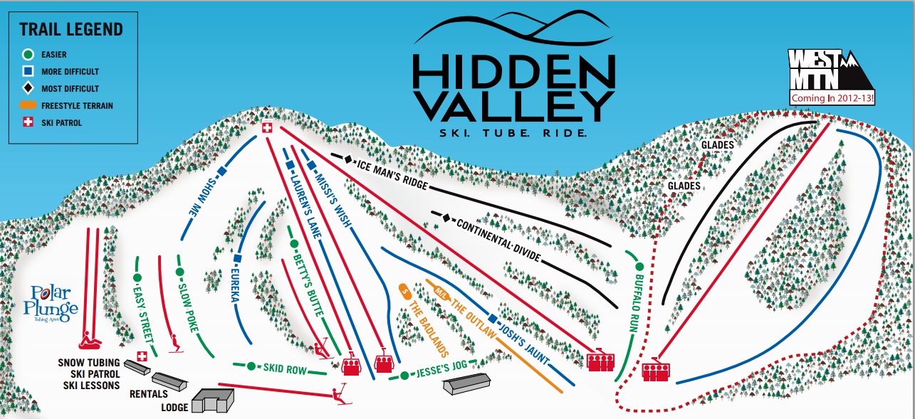 Hidden Valley Trail Map 