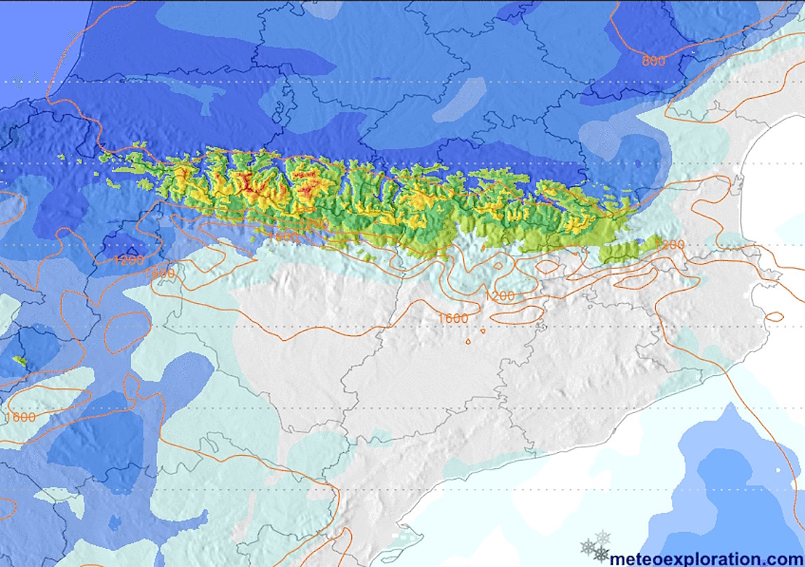 El fin de semana traerá nieve el sábado y cielos soleados acompañados de viento el domingo