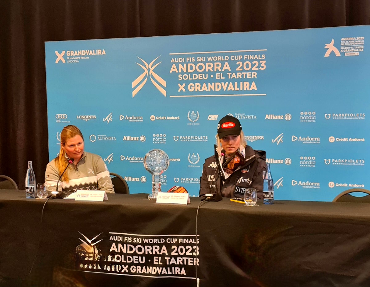 Milkaela Shiffrin: "Andorra tiene la capacidad de acoger unos Campeonatos del Mundo realmente increíbles"