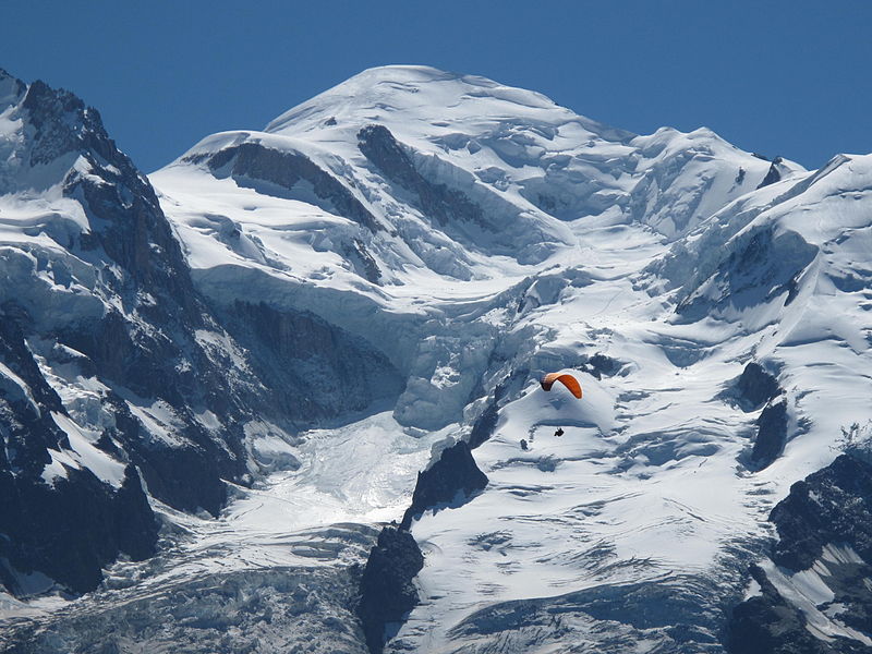 La cima del Mont Blanc. Fuente wikipedia 
