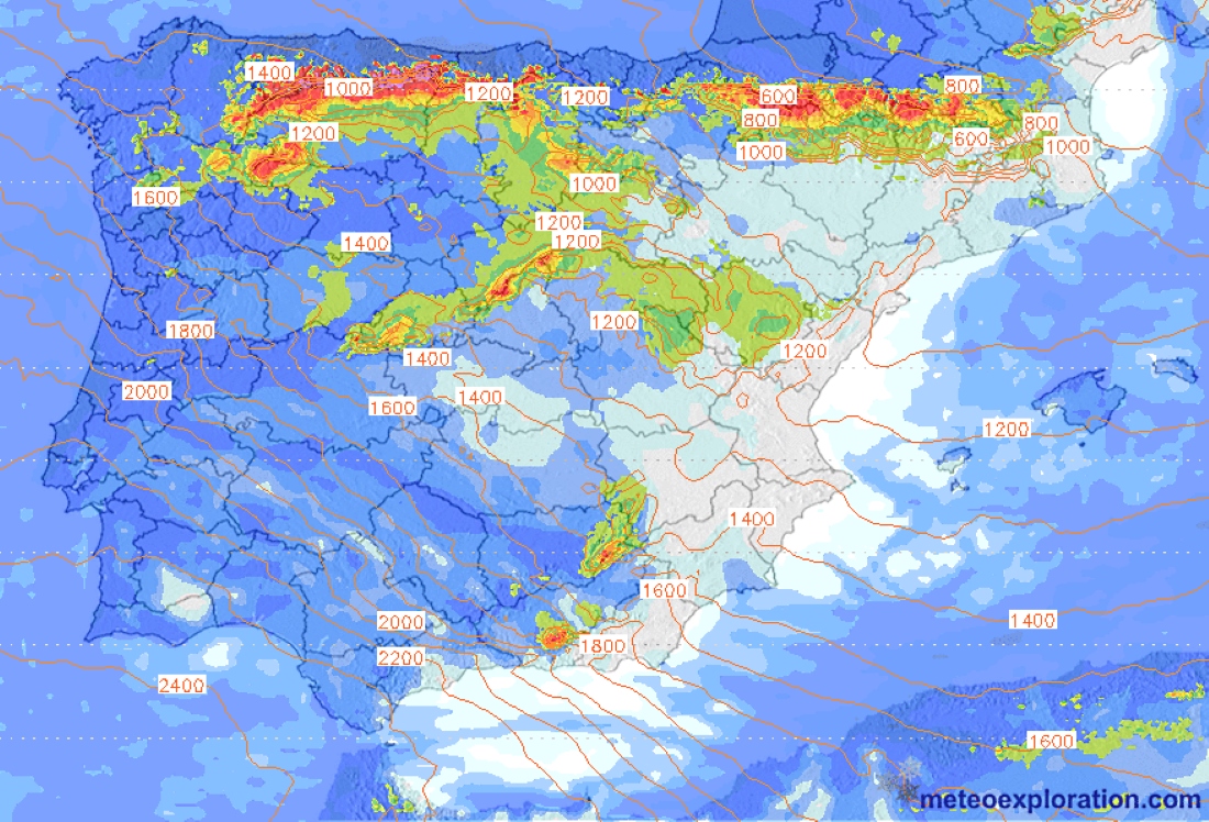 Previsión Meteo Fin de Semana: Grandes nevadas en la Cordillera Cantábrica y los Alpes 