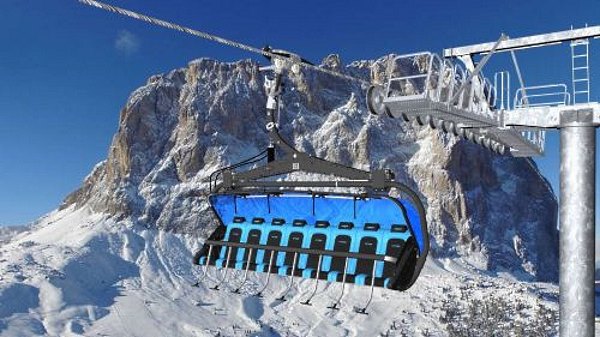 Val Gardena estrenará el primer telesilla de 8 plazas y asientos calefactados